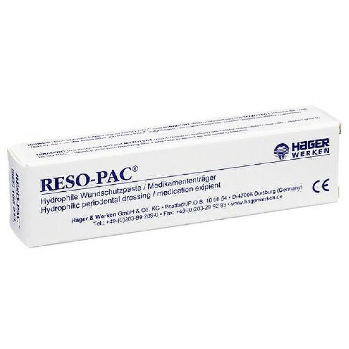 Резо-пак, 25 р., Резопак, гідрофільна пов'язка, Reso-pac (Hager&Werken)