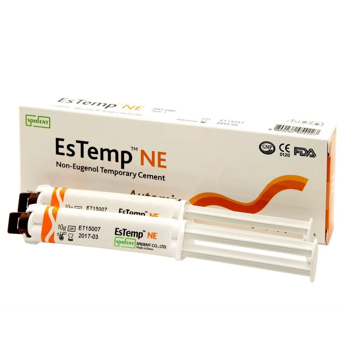 ЕсТемп НЕ, EsTemp NE 10г, безэвгенольный временный цемент (Spident)