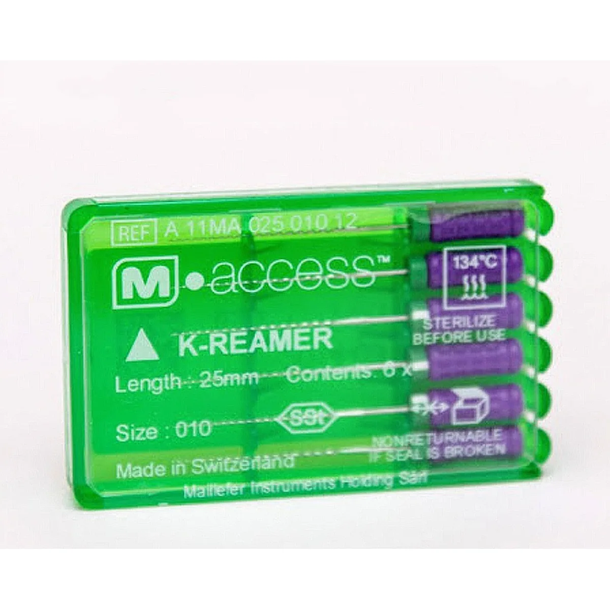 K-Reamer M-Access № 15-40, длина 25 мм, 6 шт. / Эндодонтические инструменты (к-ример)