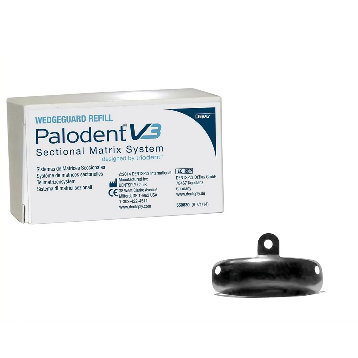 Palodent V3 Matrix 50pcs, Палодент матриці 100шт., розмір 5.5 мм (Dentsply Sirona) Матрична система Palodet