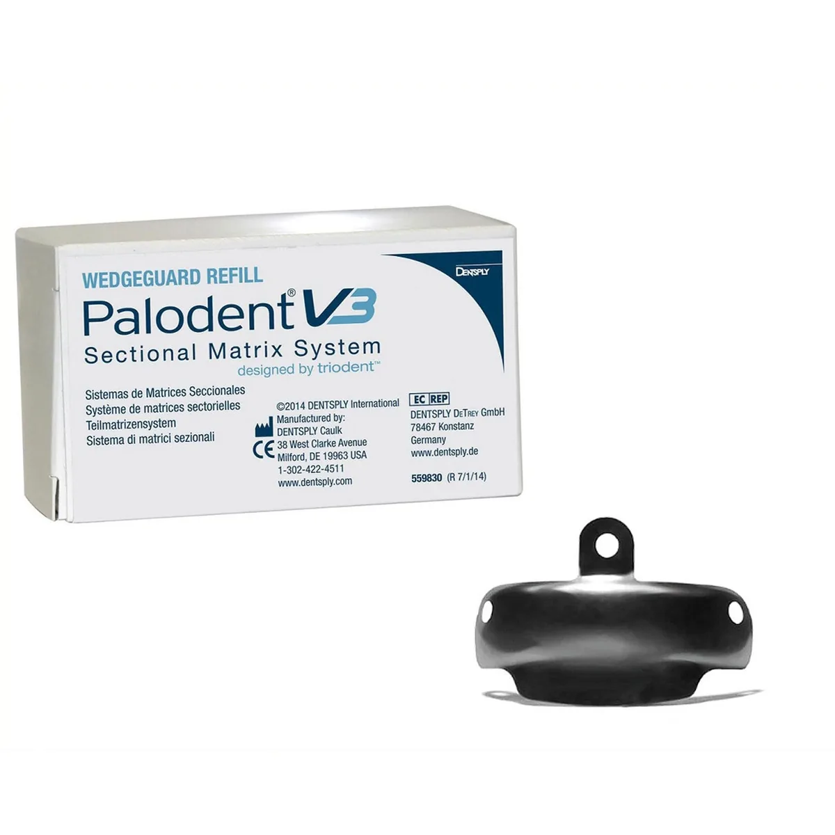 Palodent V3 Matrix 50pcs, Палодент матриці 50шт., розмір 6.5 мм (Dentsply Sirona) Матрична система Palodent