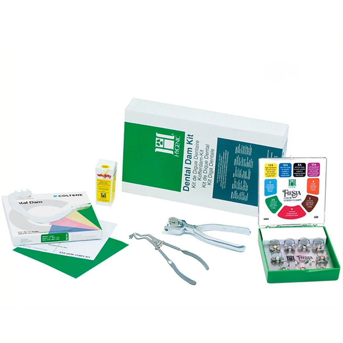 Повний набір коффердаму Хайдженик, DENTAL DAM KIT HYGENIC (Coltene) Хайдженик набір