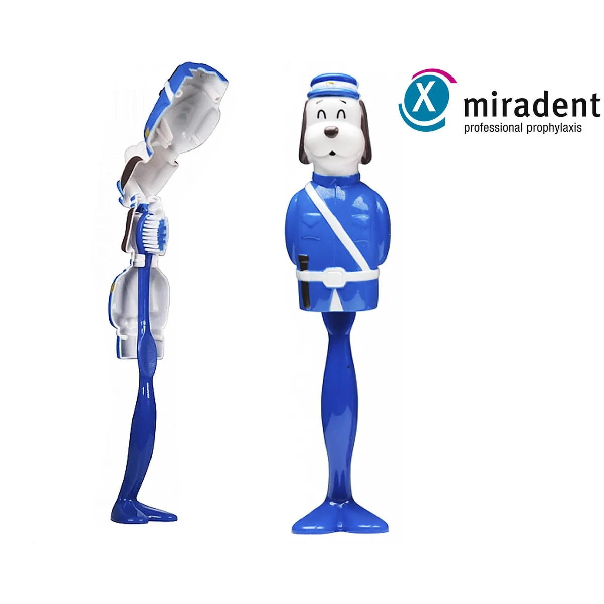 Дитяча зубна щітка Miradent kid's Brush "Собачка Bill" з захисним футляром