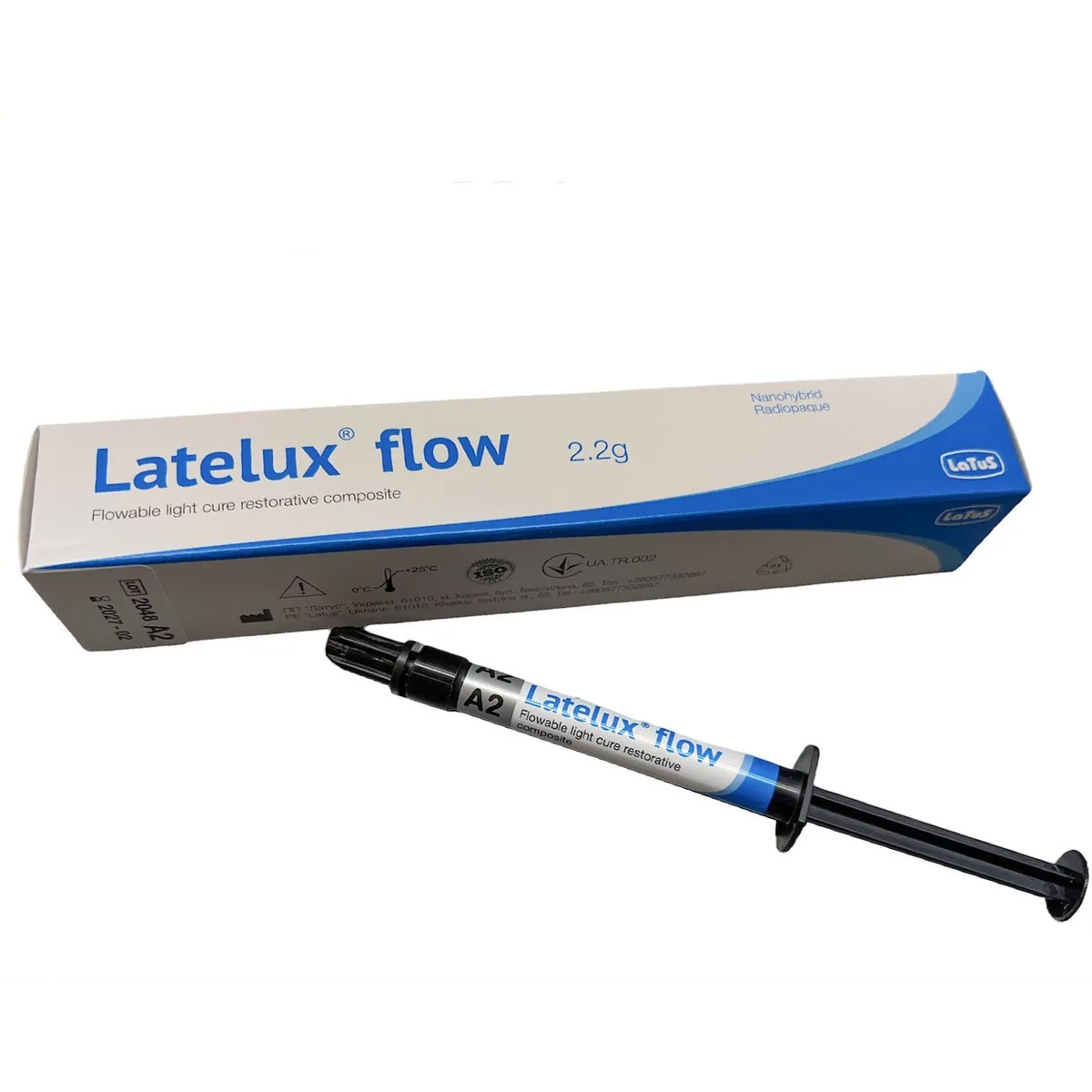 Лателюкс флоу 2.2г. А2 (Latelux flow 2.2g) рідкий лателюкс Latus латус (рідкотекучий лателюкс) latelux flow