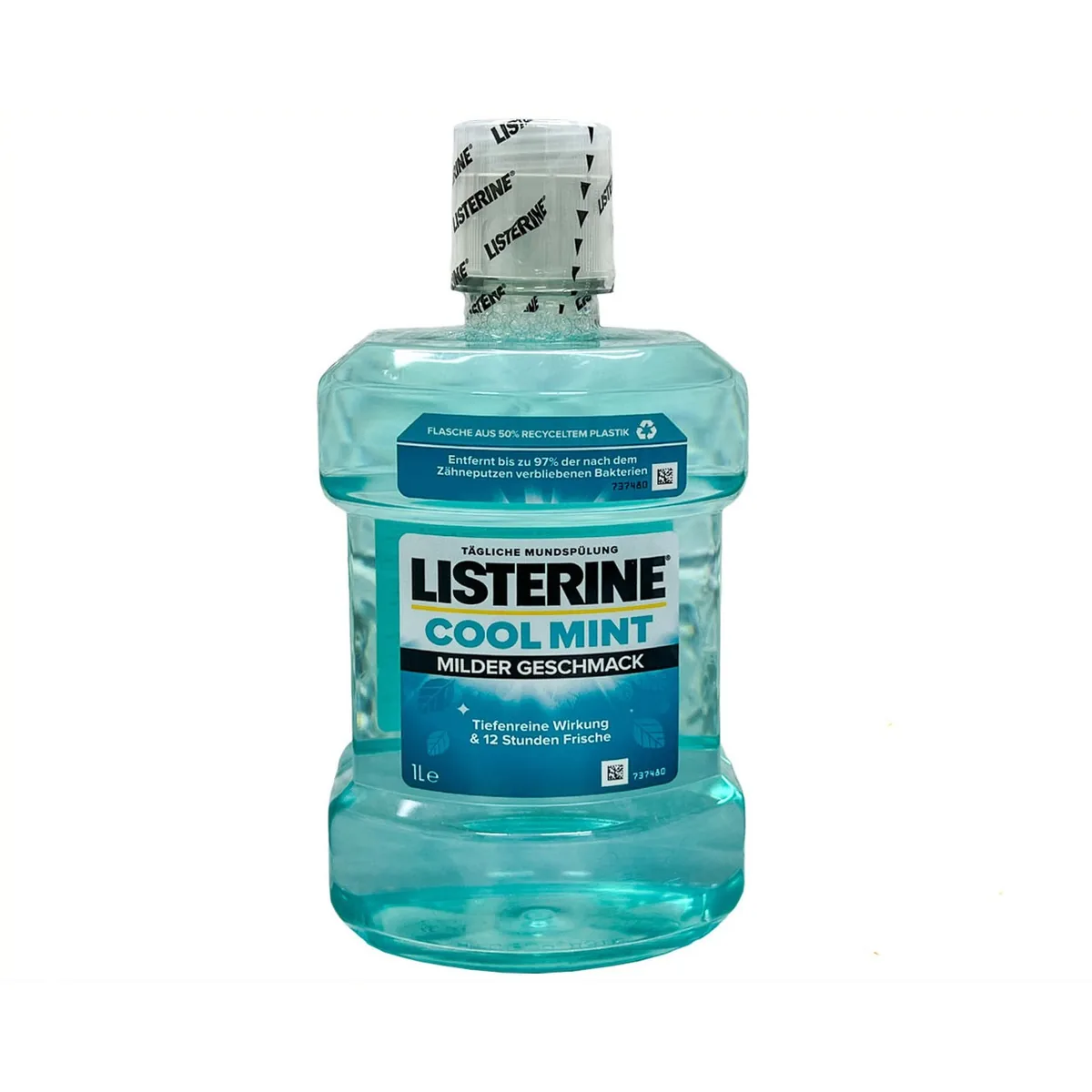 Listerine Cool Mint MILDER GESCHMACK 1л, Лістерін, Лістерін - Ополіскувач порожнини рота (Johnson&Johnson)