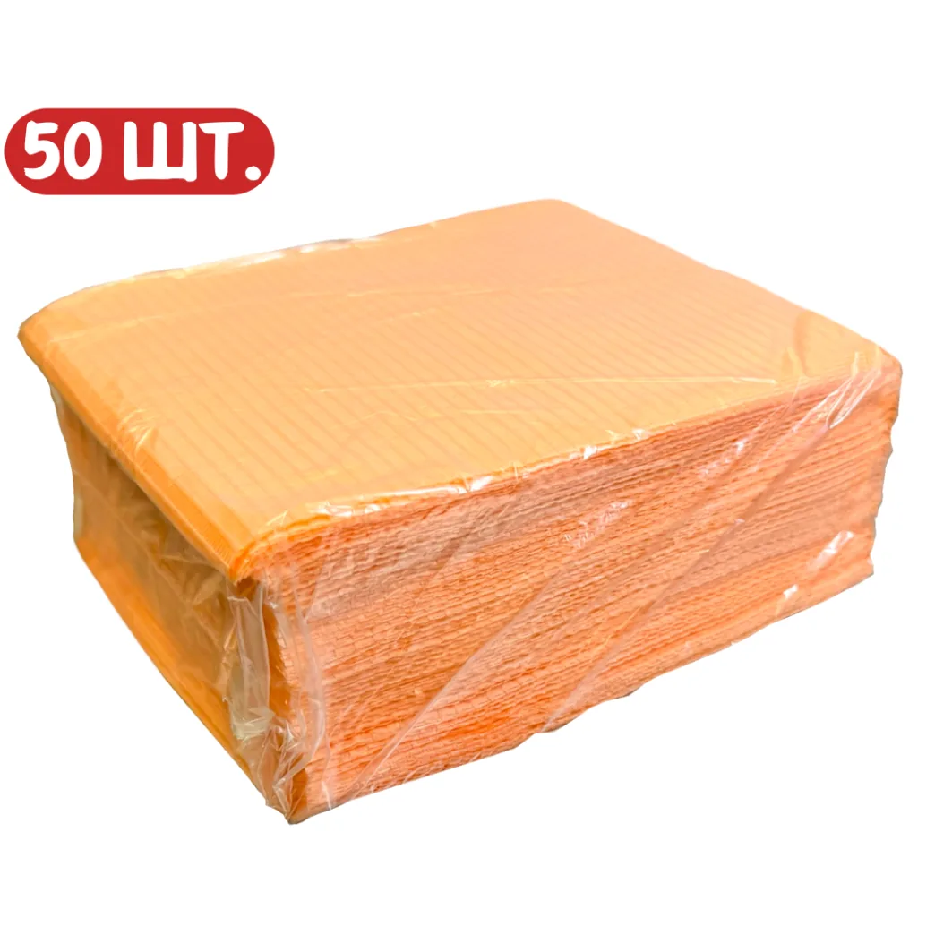 Стоматологічні нагрудники (нагрудні серветки), колір персиковий, упаковка 50 шт