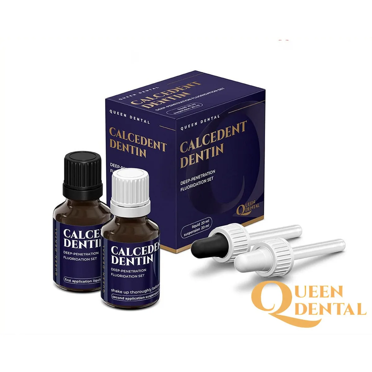 Дентин-герметизуючий ліквід, CALCEDENT DENTIN 20мл + 20мл (Queen Dental)