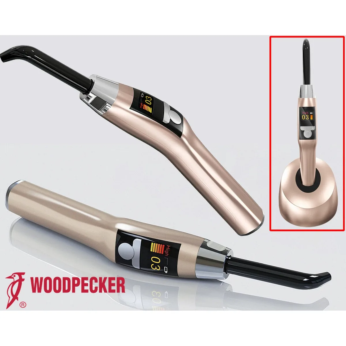 Лампа фотополімерна бездротова X-Cure Gold (Woodpecker) + ГАРАНТІЯ!!!