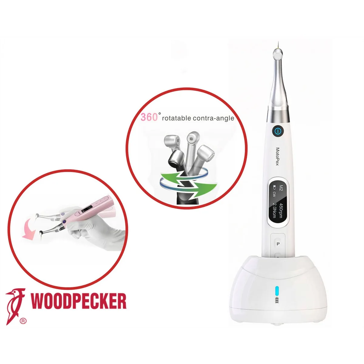 Ендомотор MOTOPEX, вбудований апекслокатор (Woodpecker) + ГАРАНТІЯ!!! ендомотор, ендо мотор