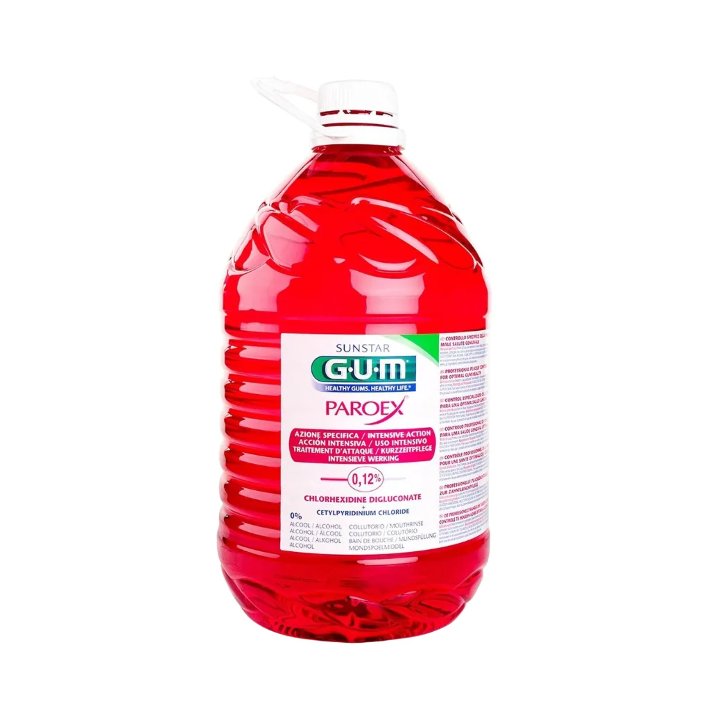 Ополіскувач для рота з хлоргексидином GUM PAROEX 0.12%, 5 л З ПОМПИ (GUM) Perio Aid