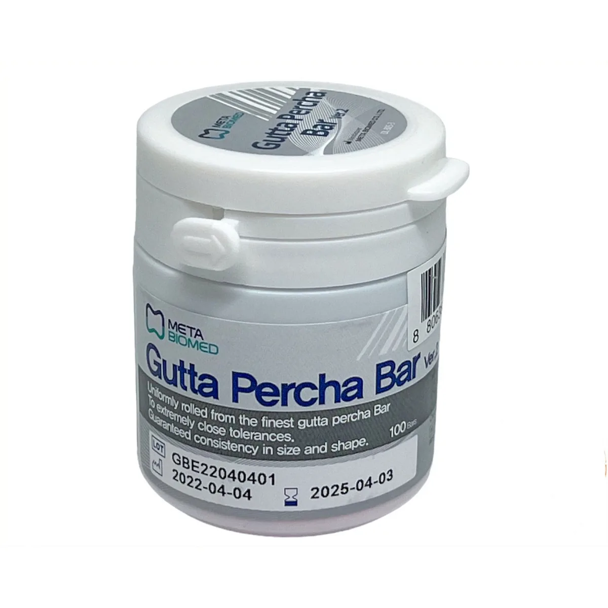 Gutta percha bar plus Гутаперчеві валики (Gutta Percha Bar) Meta Biomed 100 шт.