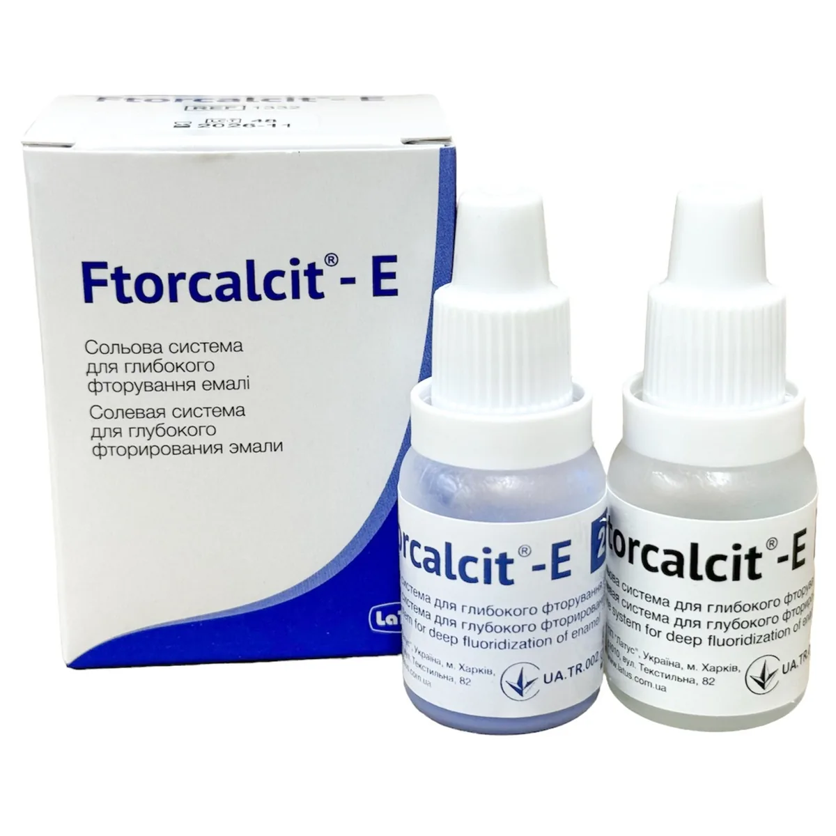 Ftorcalcit-E (Фторкальцит-Е) - Сольова система для глибокого фторування емалі (Latus)