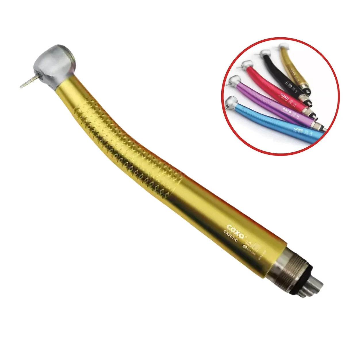 Турбінний наконечник CX207-C H14-2TP колір: жовтий (ортопедичний) (СОХО)