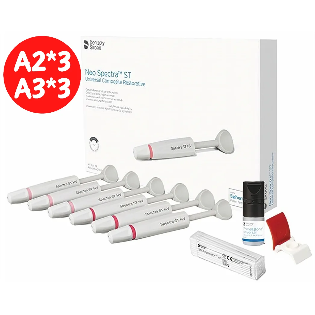 Neo Spectra ST HV (висока в'язкість), Нео Спектра набір ECO KIT, 6 шприців по 3 г: 3*A2, 3*A3 + Бонд