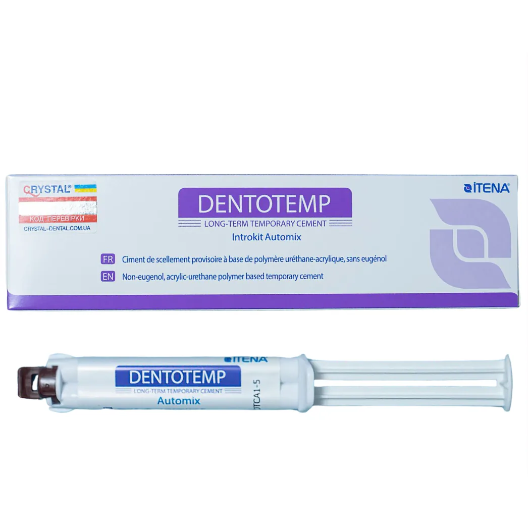 Dentotemp, 5 мл, безевгенольний тимчасовий цемент, Дентотемп (Itena)