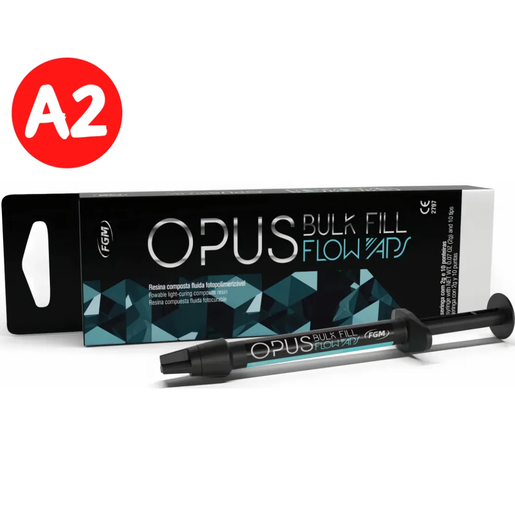 OPUS BULK FILL FLOW (Опус Балк Філ флоу). Колір А2, антигравітаційний, текучий. світло. композит (FGM)