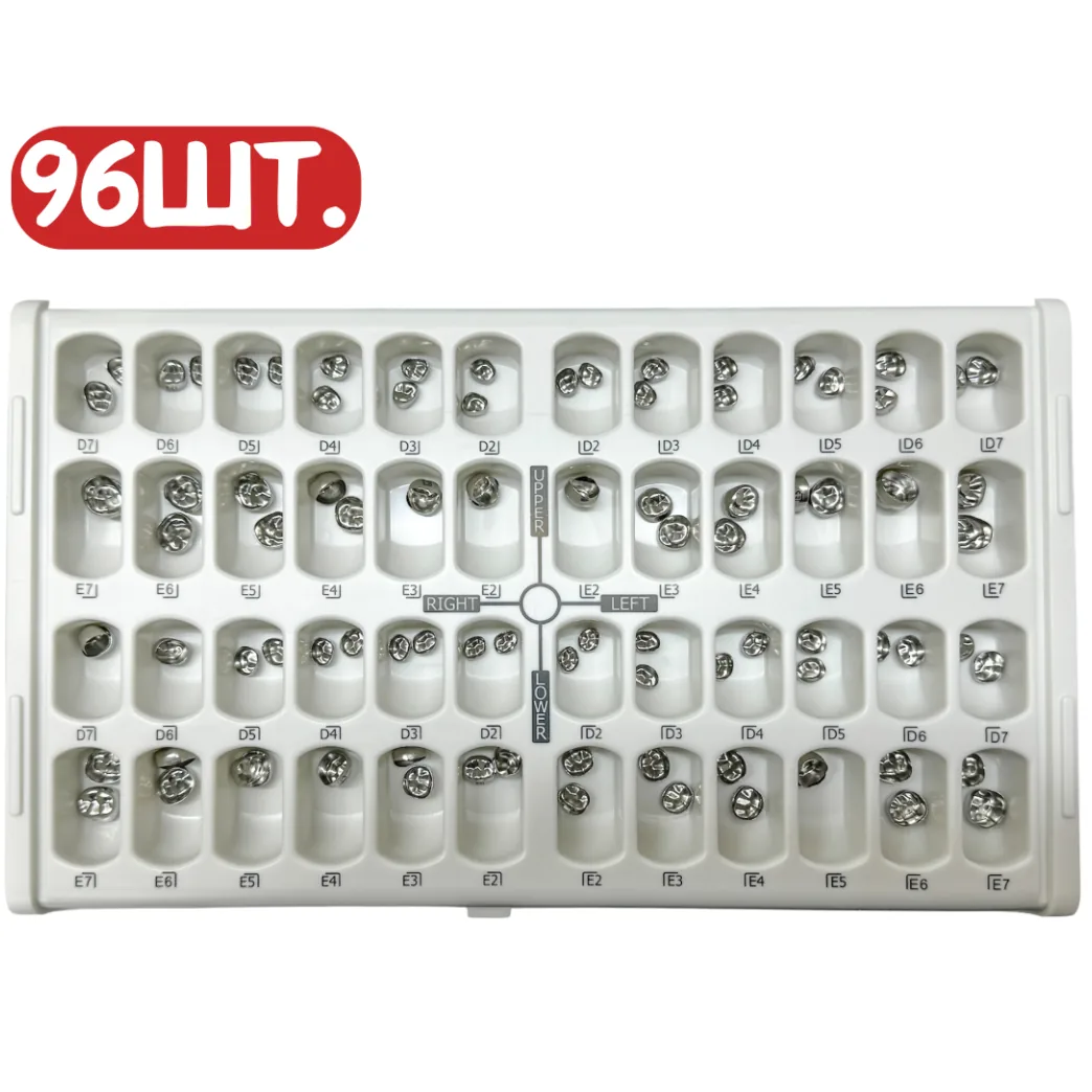 Дитячі коронки, набір на 96 шт, Kids Crown, Primary Molar Crown (SHINHUNG)