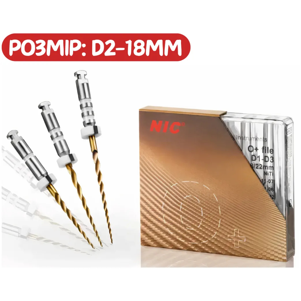 O+ File, розмір: D2/18mm 3шт. - машинні файли (NIC) нік файли