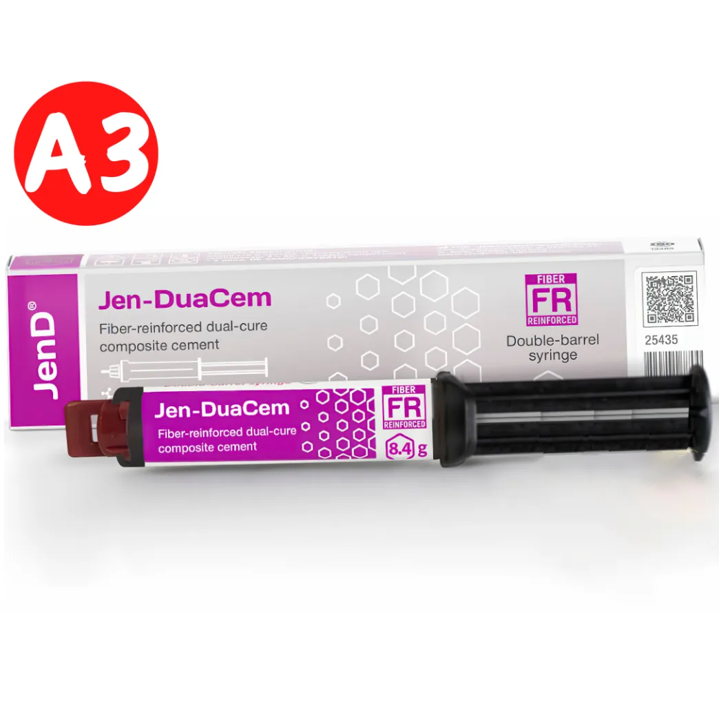 Композитний фіксуючий цемент Jen-DuaCem FR (Джен Дуацем ФР), колір A3, 8,4 г (Jendental)