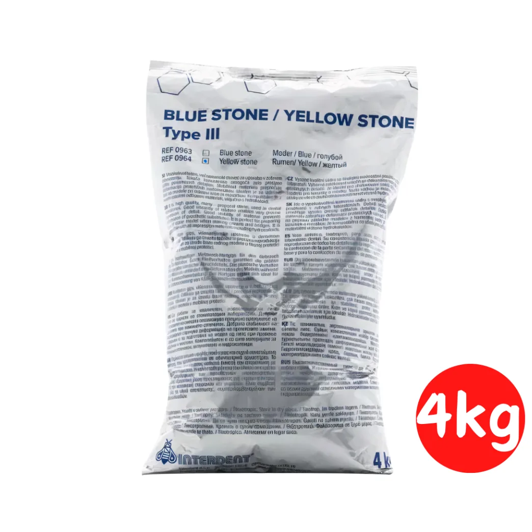 Гіпс BLUE STONE (тип 3), жовтий цокольний, INTERDENT