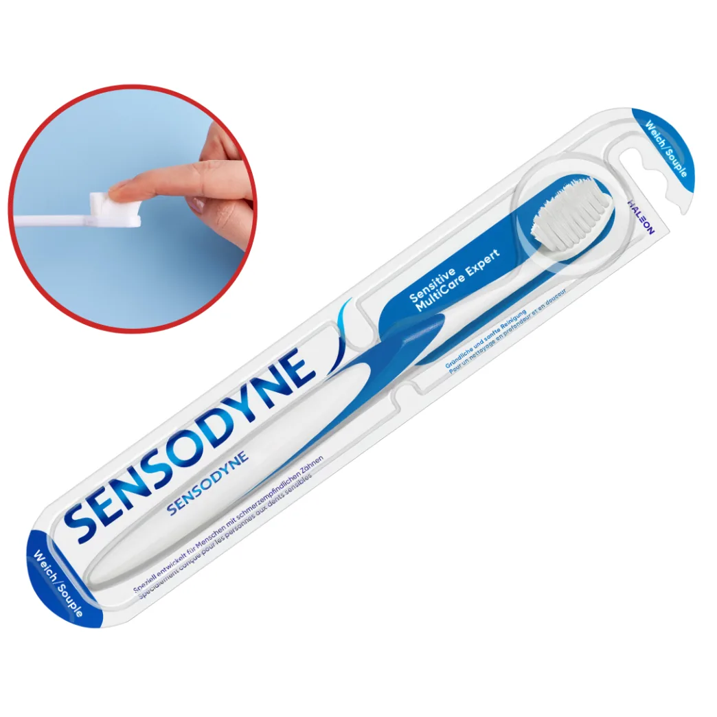 Зубна щітка Sensodyne Sensitive MultiCare Expert, м'яка (Sensodyne)