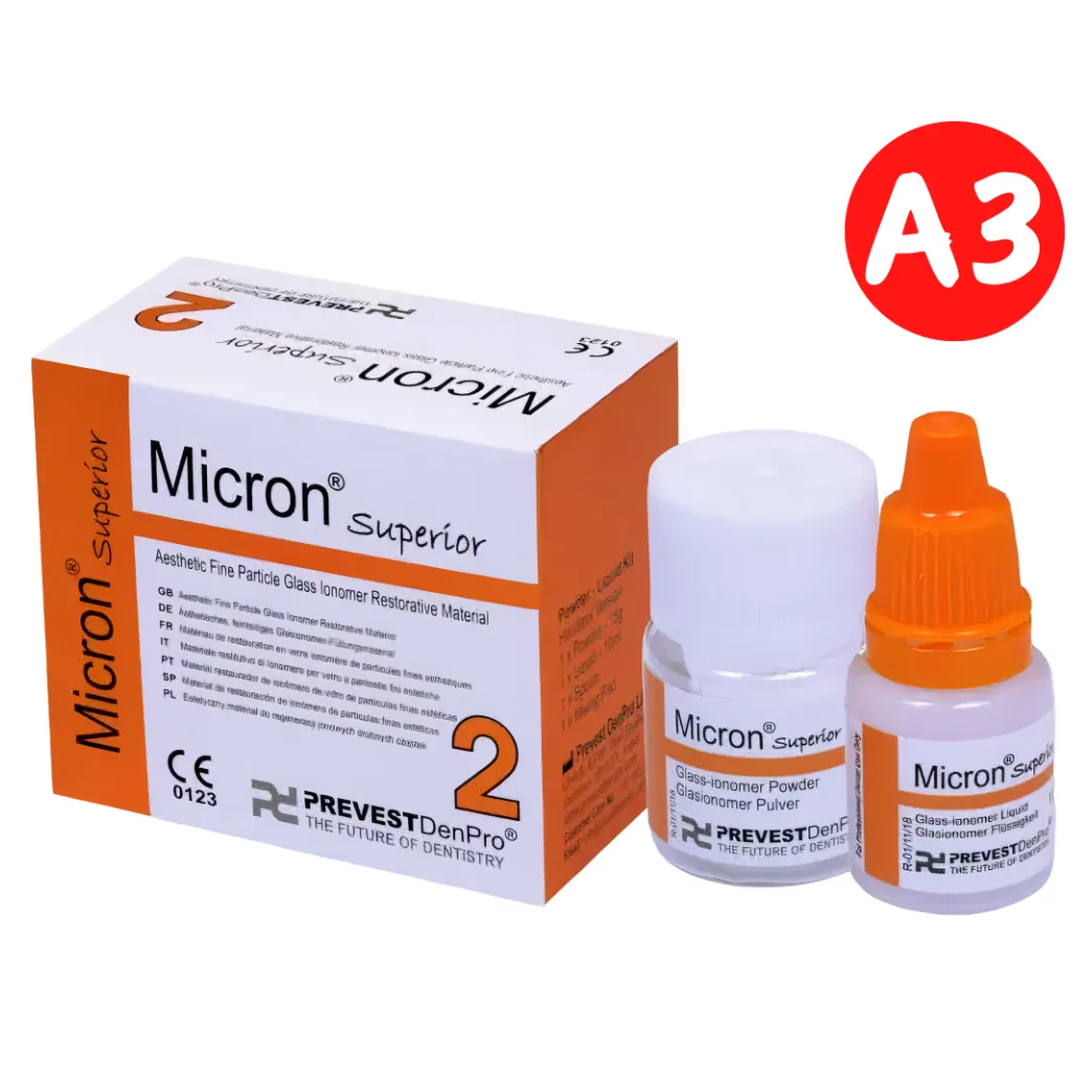 Micron Superior А3, 15гр+10мл - рентгеноконтрастний склоіномерний цемент (Prevest DenPro)