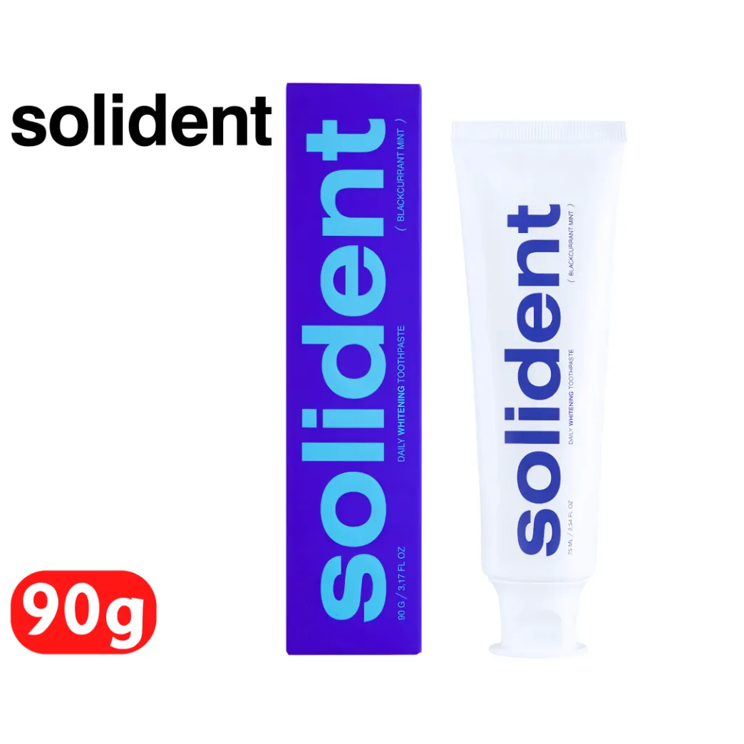 Щоденна відбілювальна зубна паста Solident Blackcurrant mint / смородина-м'ята, 90г (Solident) солідент