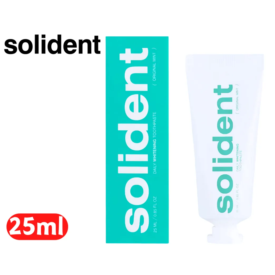 Щоденна відбілювальна зубна паста Solident Original mint / м'ята 25мл (Solident) солідент