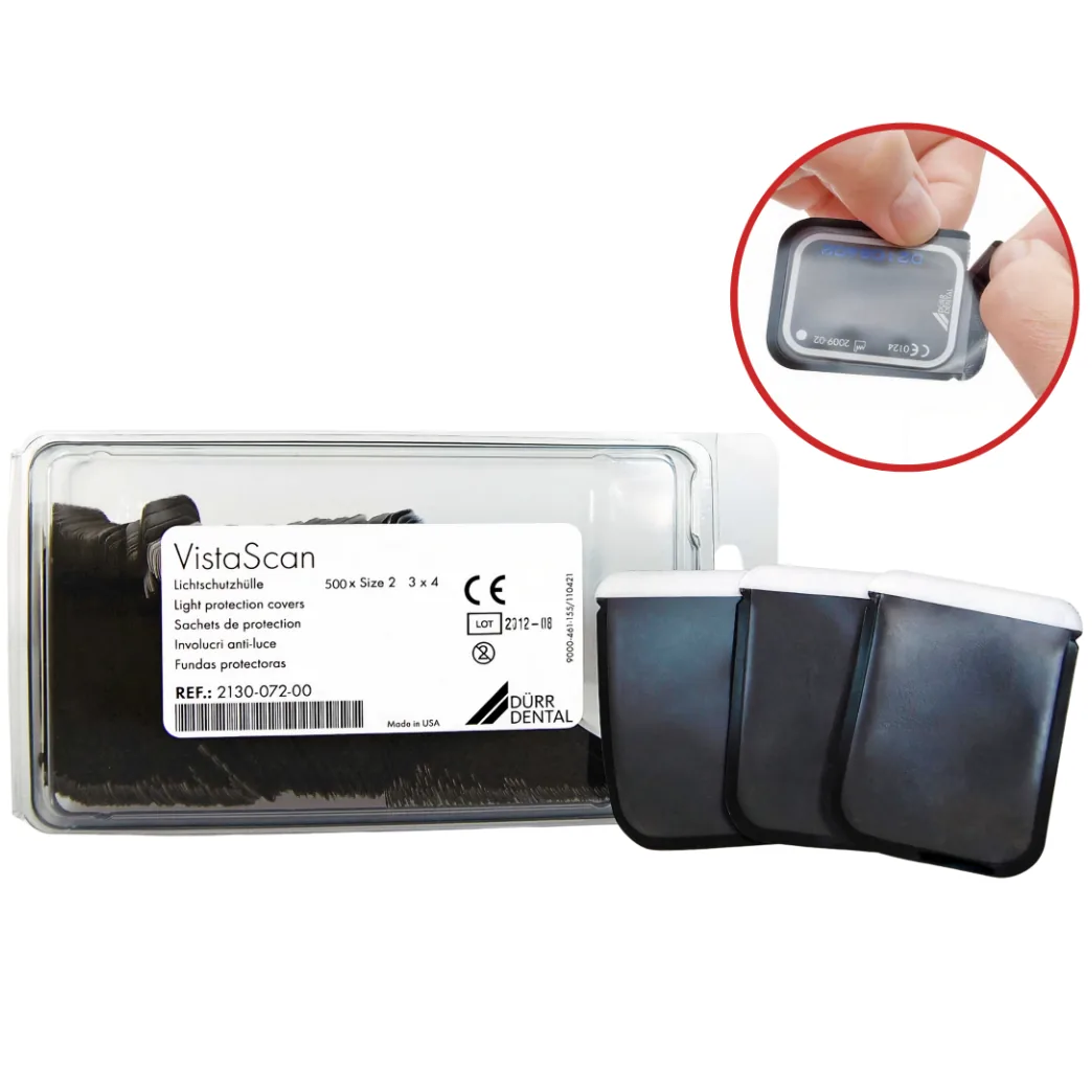 Чохол захисний для фосфорних пластин, 500 шт, розмір №2, 3х4 см VistaScan Light Protection Covers