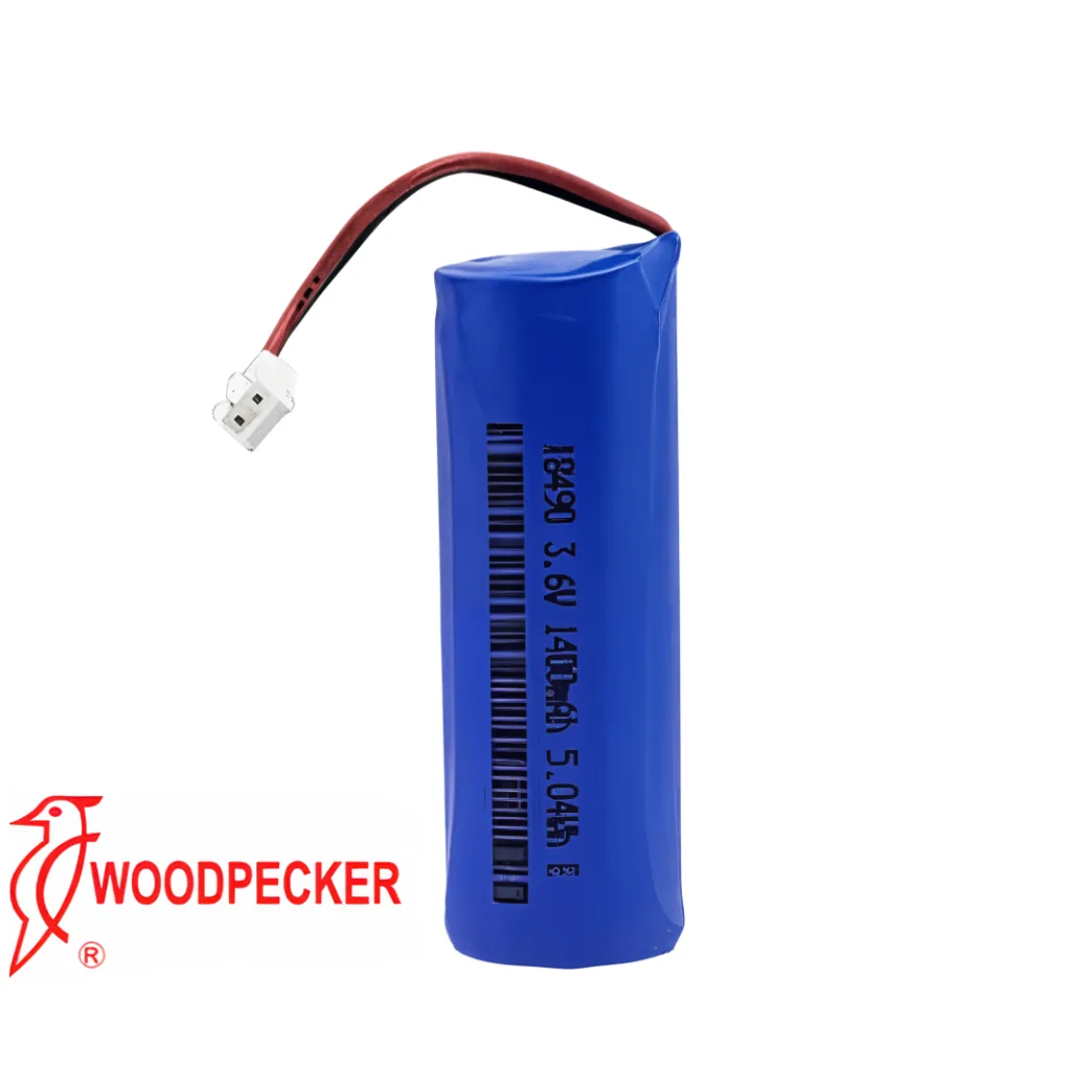 Акумулятор 18490 1400мА 3.6V (2-х контактний) для Led D, Led E, iLed, O-Light