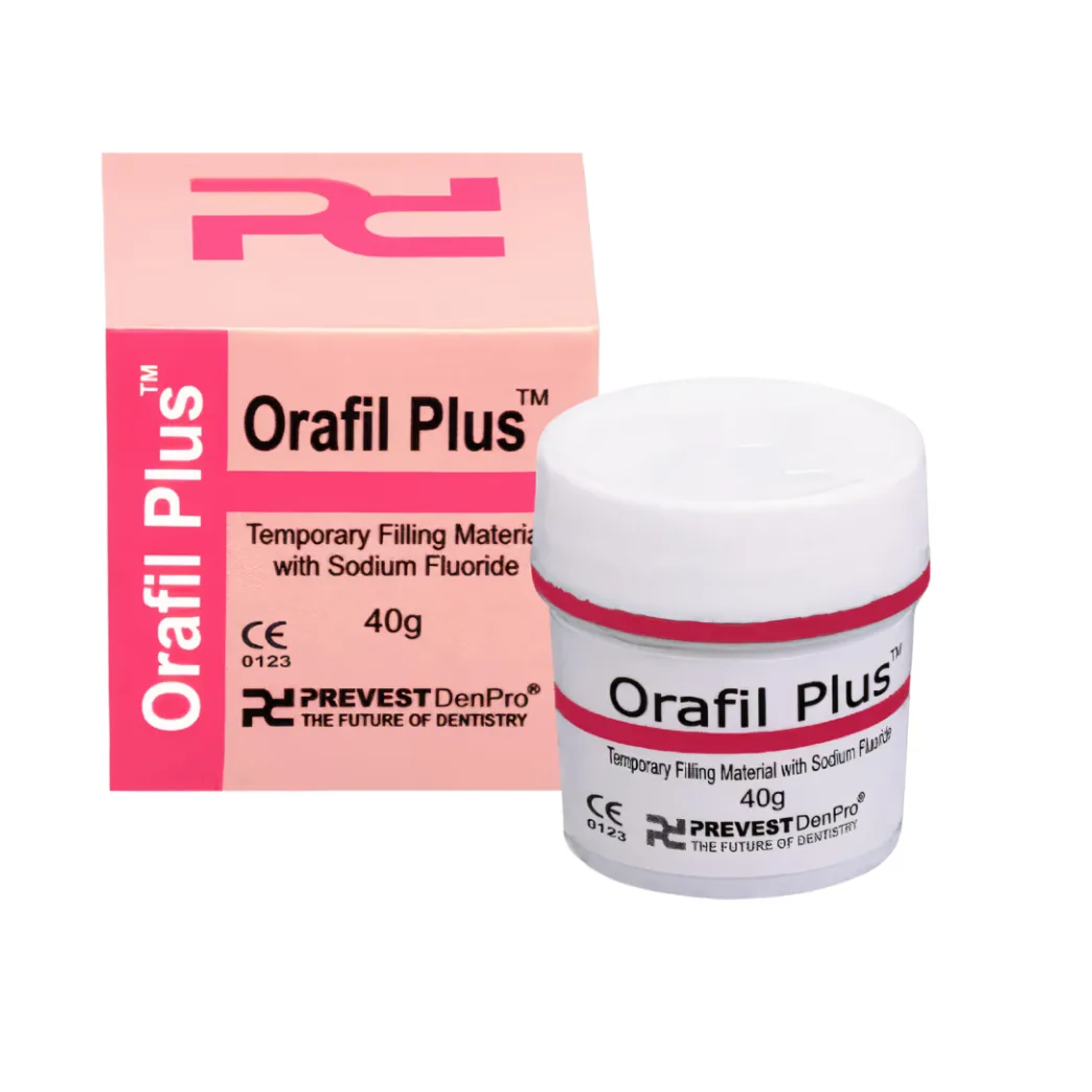 ORAFIL-PLUS, Орафіл Плюс - тимчасовий пломбувальний цемент з фторидом натрію, 40 г (Prevest DenPro)