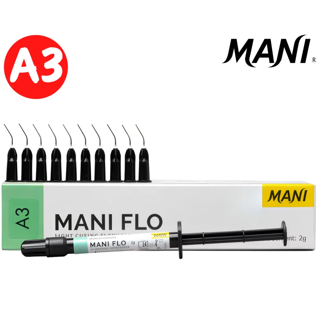 MANI Flo (Мані Фло), колір: А3,  текучий фотополімерний композит, шприц 2 г (MANI)