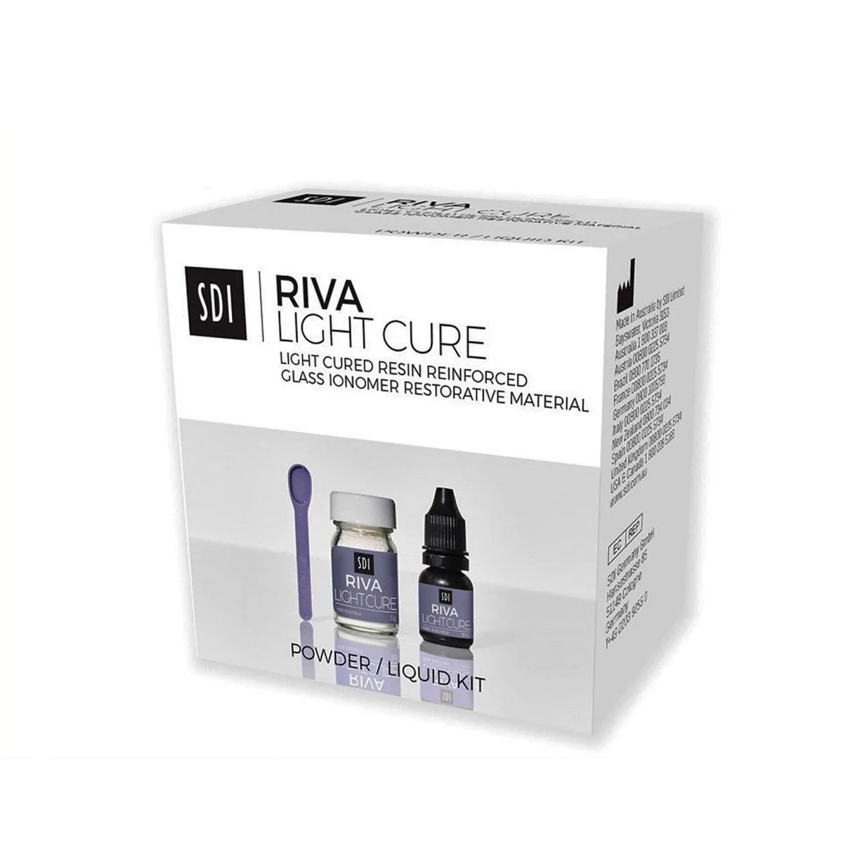 Ріва, Ріва ЛЗ, Riva Light Cure А3, Ріва фото, Ріва світлова, Склоіномерний іва ЛЦ, SDI, набір