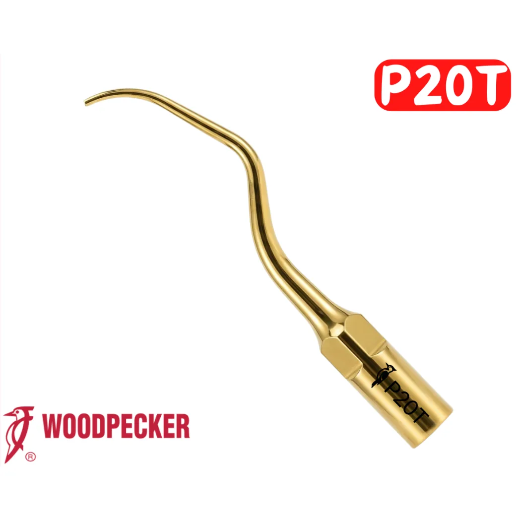 Насадка P20T Gold, пародонтологічна насадка для скалера (Woodpecker)