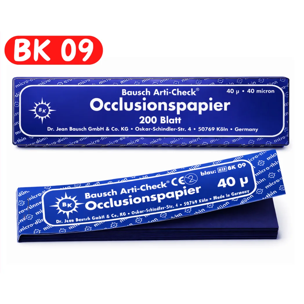 Артикуляційний папір Bausch Arti-Check BK 09, 40 мкм, синій, 200 аркушів (Bausch)