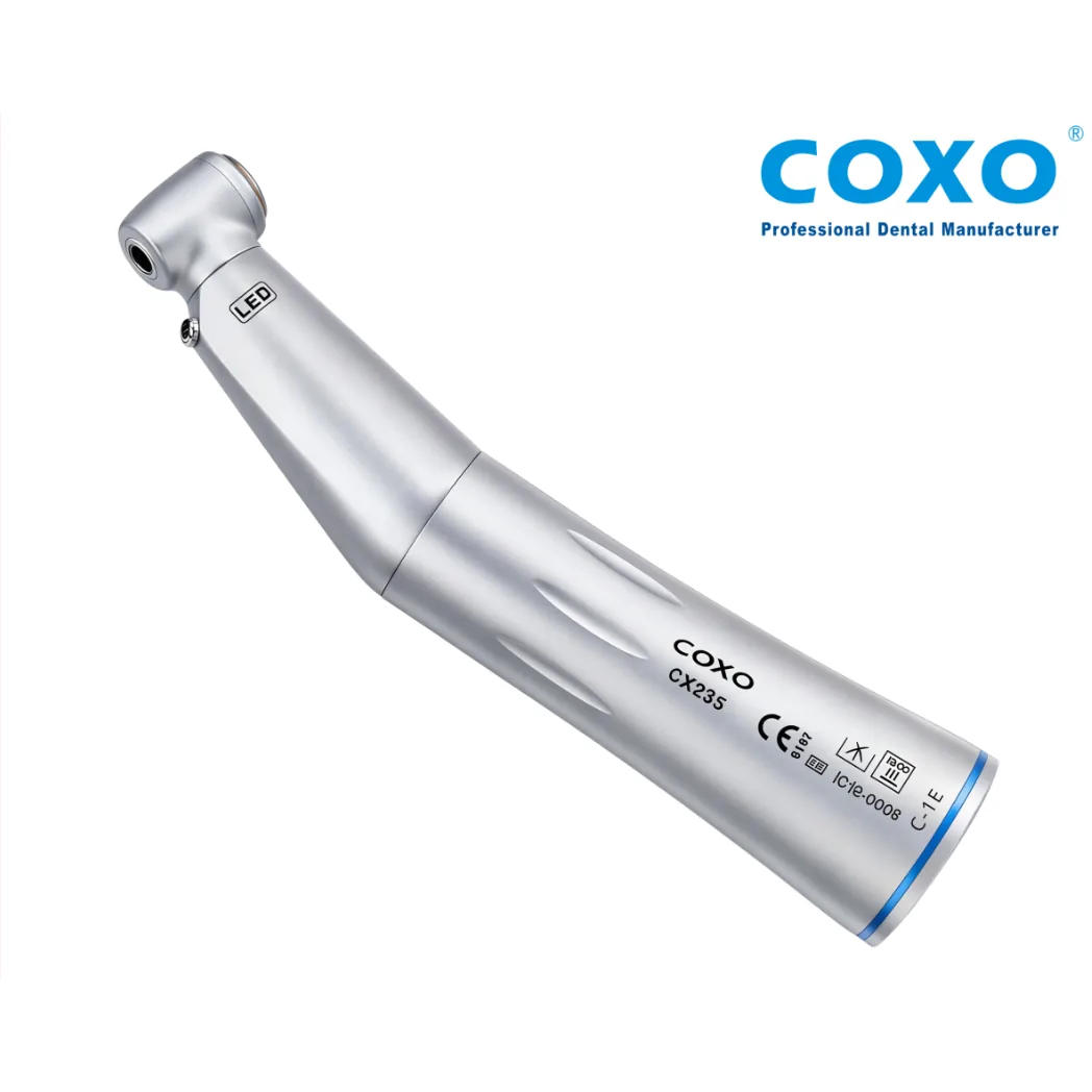 Кутовий стоматологічний наконечник CX235 C-1E 1:1 з LED-генератором та внутрішнім охолодженням (COXO)