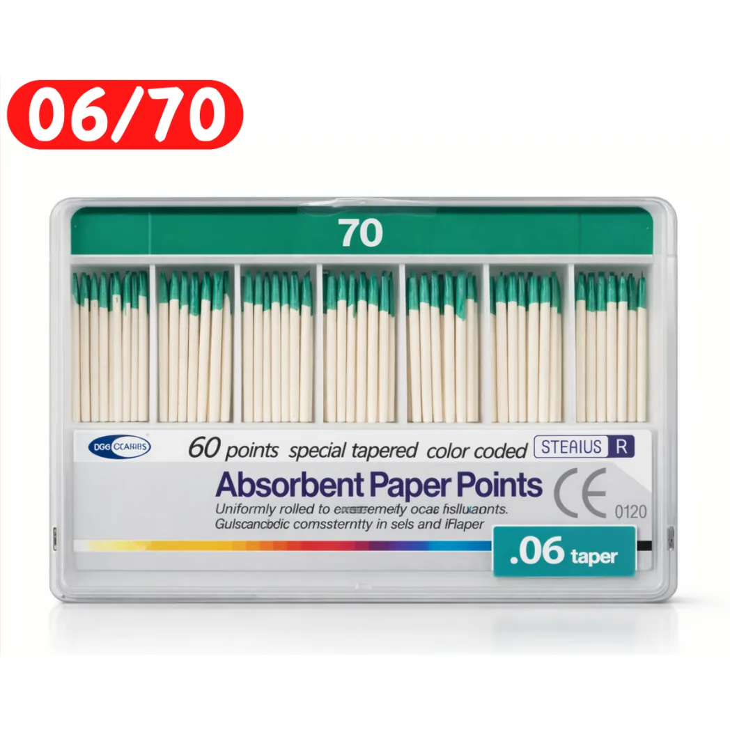 Паперові штифти 06/70, Absorbent Paper Points 06/70 (Meta Biomed)