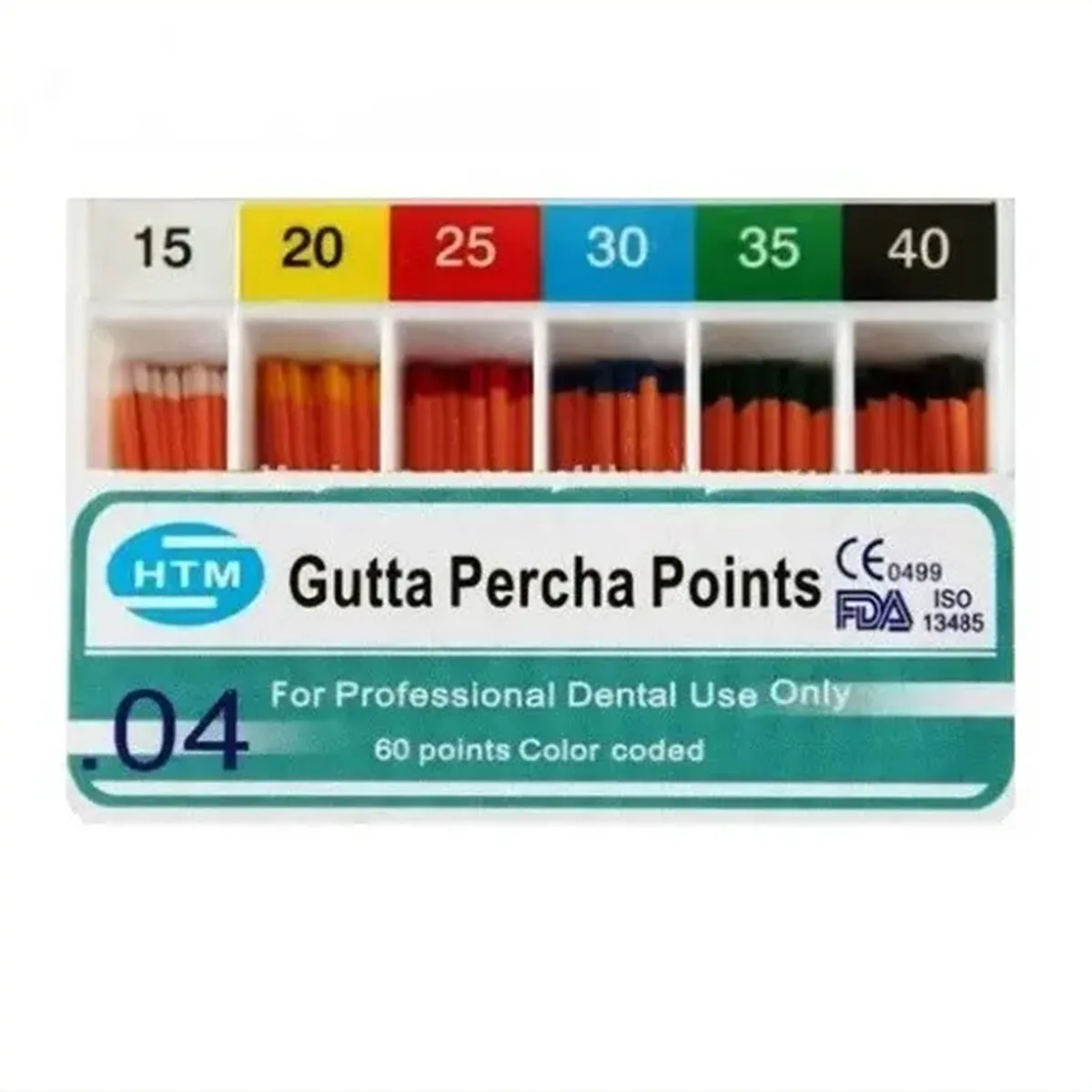 Гутаперчеві штифти 04/20, Gutta Percha Points 04/20 (HTM)
