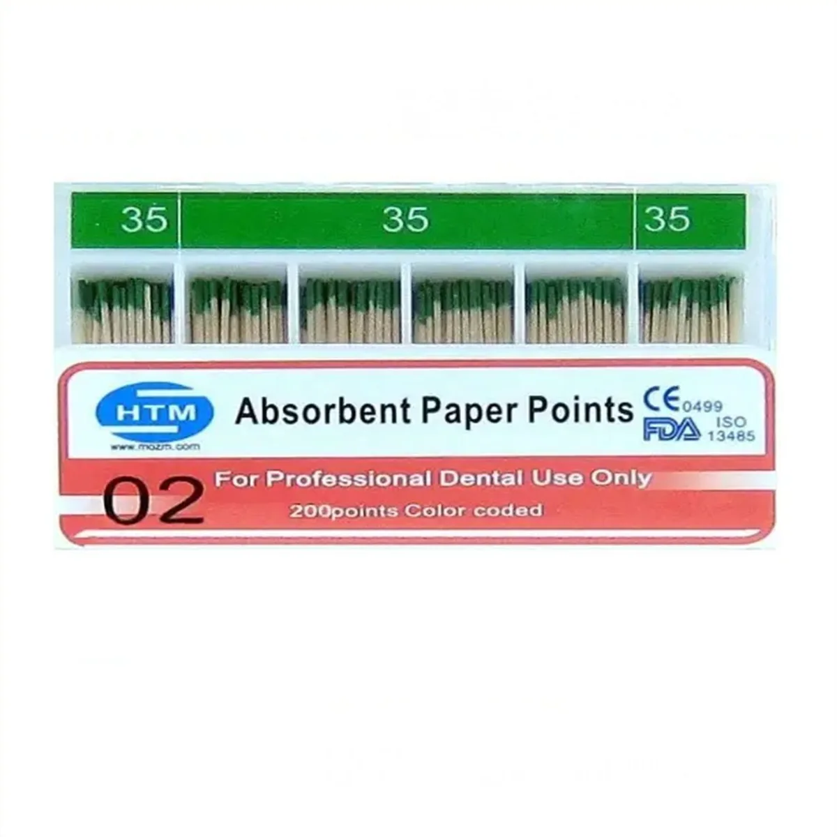 Паперові штифти 02/35, Absorbent Paper Points 35/02 (HTM)