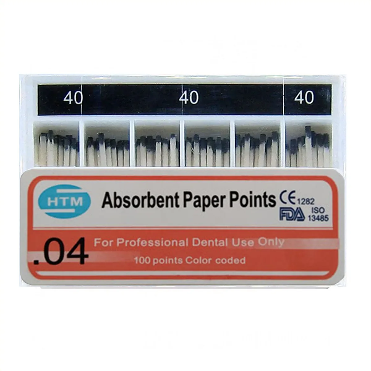 Паперові штифти 04/40, Absorbent Paper Points 04/40 (HTM)