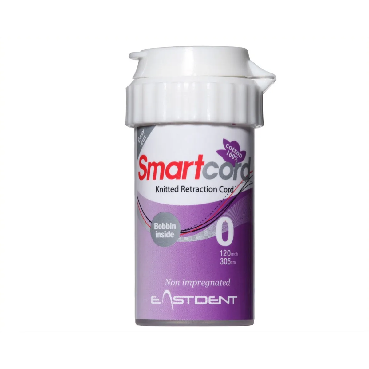 SmartCord (СМАРТКОРД) "0" - нитка ретракционная без просочення 305 см (EastDent) / Смарт корд / Smart Cord