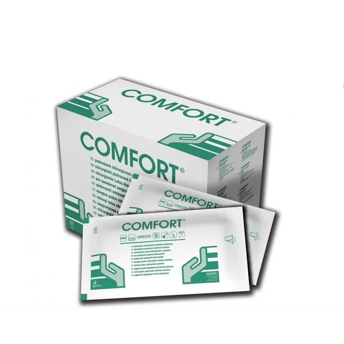 Стерильні медичні рукавички розмір "7.5" 1уп - 100шт - 50пар. (Comfort) комфорт