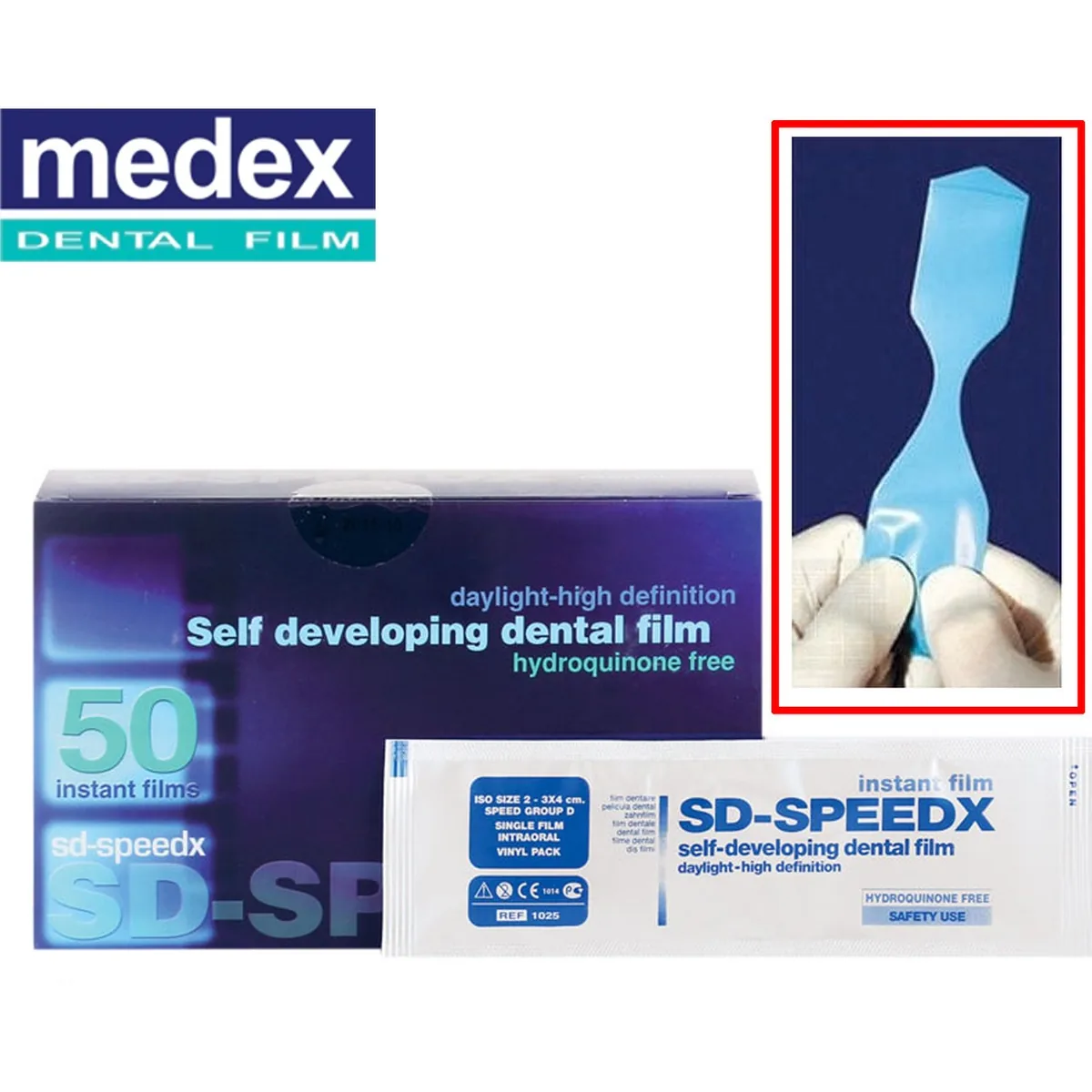 Рентгенівська самопроявна плівка SD-SPEEDX (50шт) (Medex)