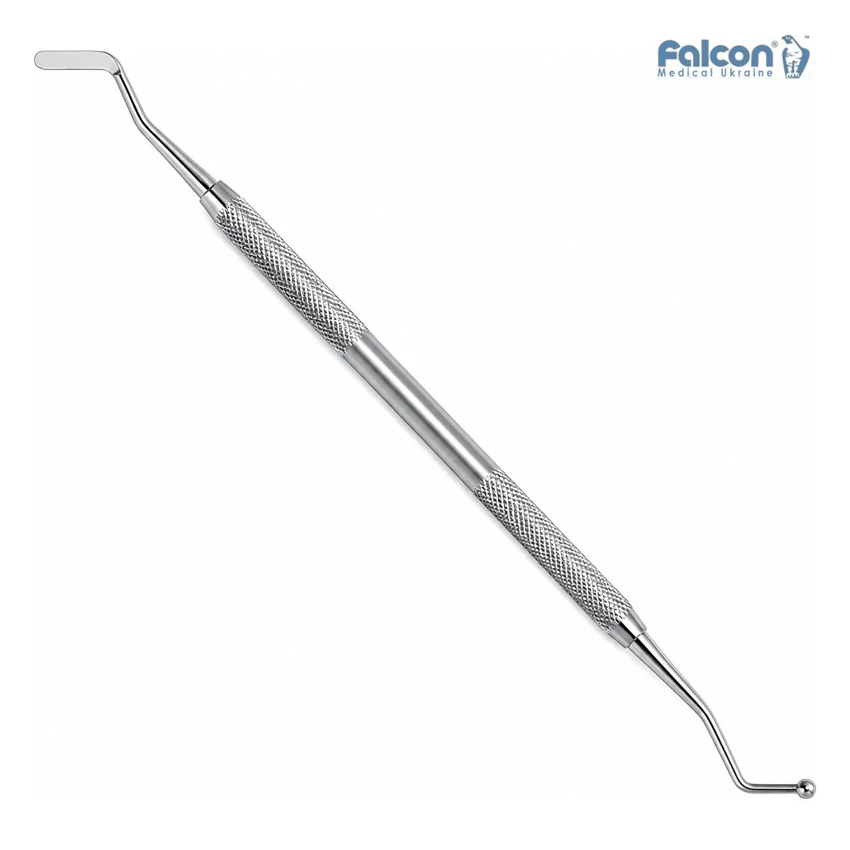 Двостороння гладилка з кулькою DR.452.090, пряма (Falcon)