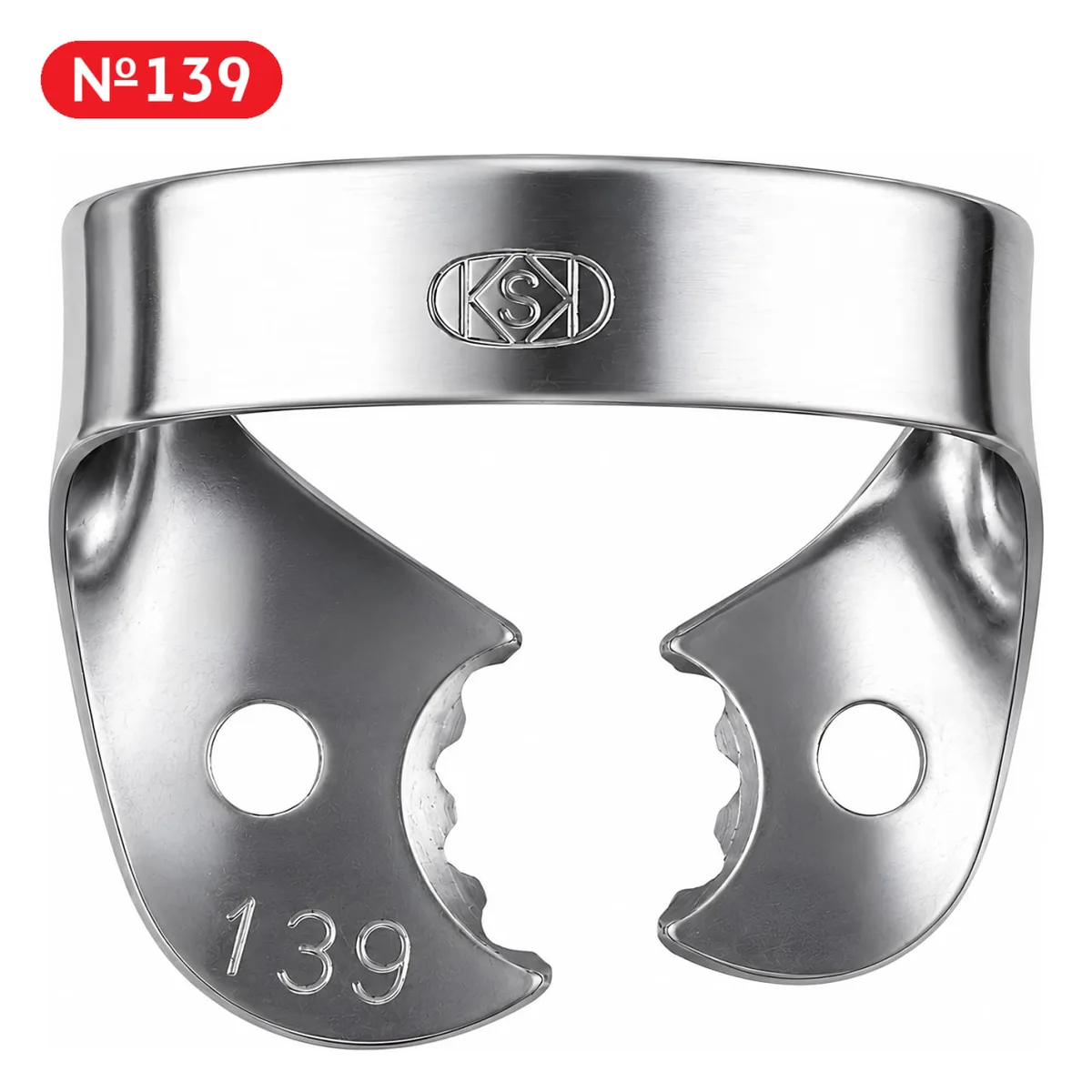 Кламп для молярів №139, металевий (KSK)