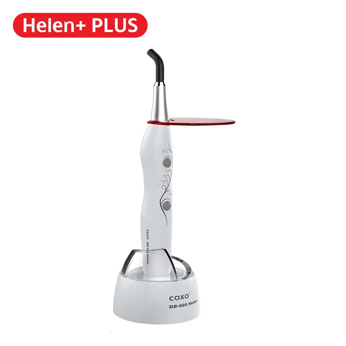 Лампа для полімеризації COXO DB-686 Helen+ PLUS, бездротова, білого кольору (COXO)