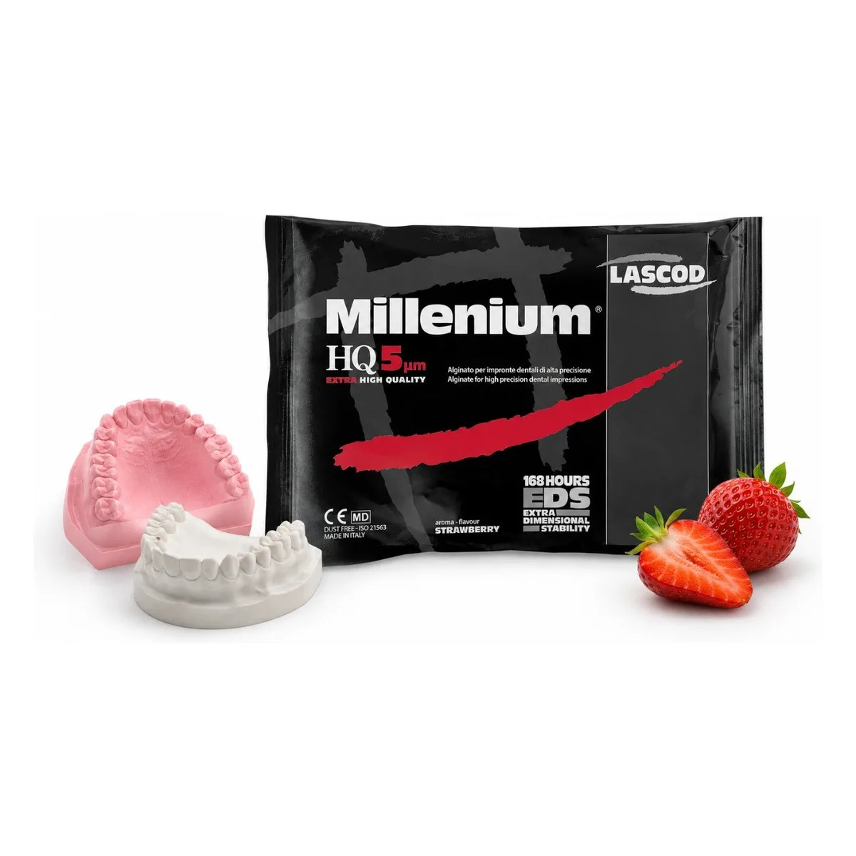 Альгінат Millenium HQ 5 мкм полуничний, фасування 450 г (Lascod)